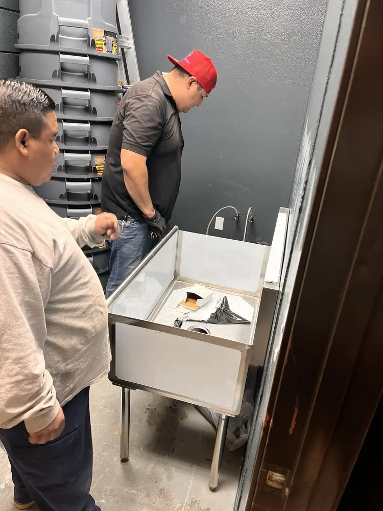 Commercial plumbing and sink installation in Sheridan